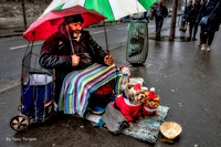 Yasu Tiroigoe - 2018 A Beggar with Cute Dogs near Notre Dame ,  Paris -35a
